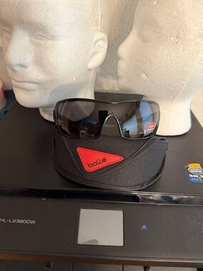 Bolle diamondback  non polar unisex Sport Wrap Sunglasses with Black Frame